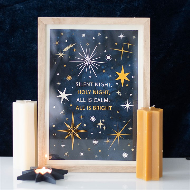 Silent Night Framed Wall Art Print, image 1 of 4