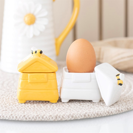 Set of 2 Beehive Egg Cups, image 1 of 6
