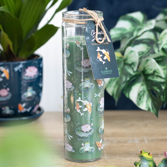 Pond Print Oriental Jasmine Tube Candle, image 1 of 5
