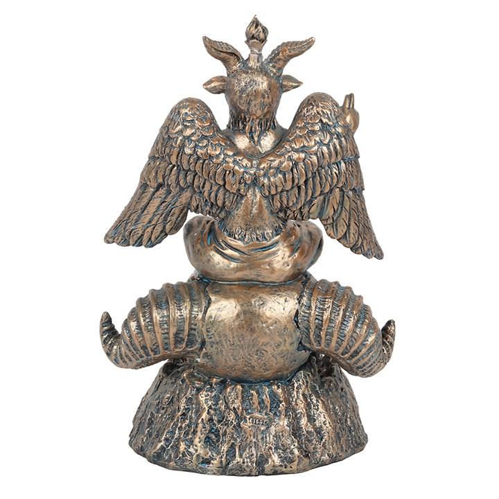 Gold Baphomet LED Backflow Incense Burner, image 3 of 4