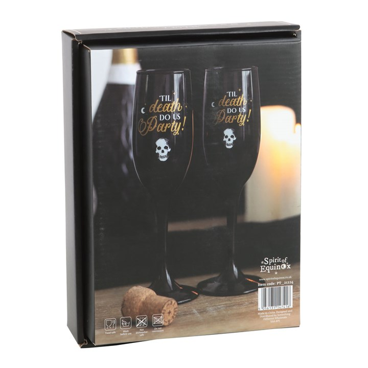 Til Death Do Us Party Champagne Flute Set, image 6 of 6