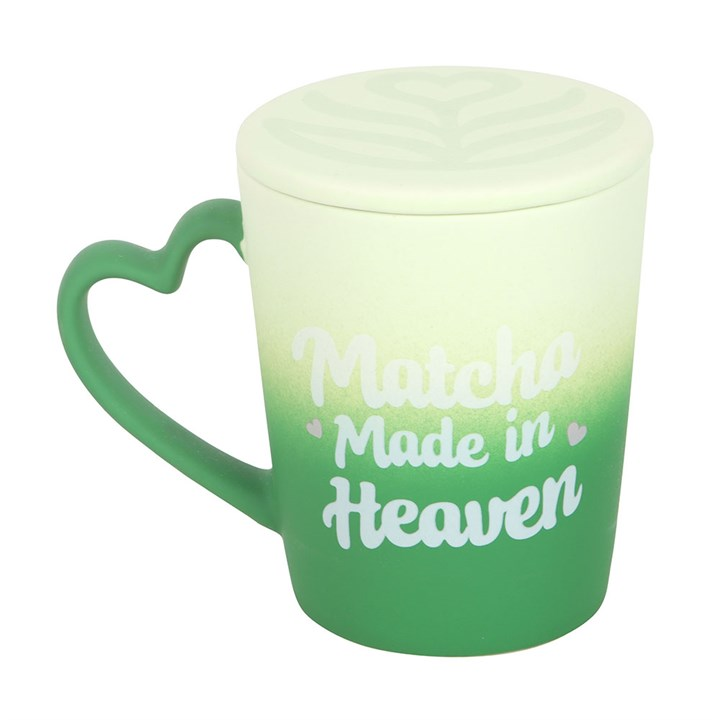 Matcha Made in Heaven Mug with Coaster Lid, image 3 of 4