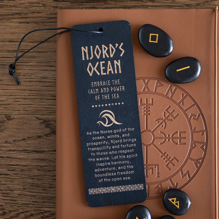 Njord's Ocean Wooden Bookmark, image 1 of 5