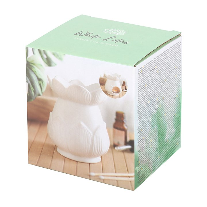 White Lotus Flower Oil Burner, image 7 of 7