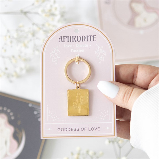 Aphrodite Goddess Talisman Keyring, image 1 of 5
