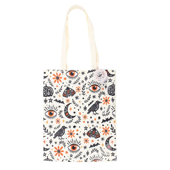 Frightful Folk Print Tote Bag, image 2 of 4