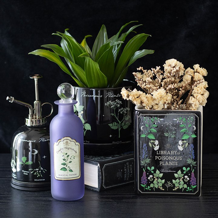 Deadly Nightshade Decorative Glass Potion Bottle, image 6 of 6