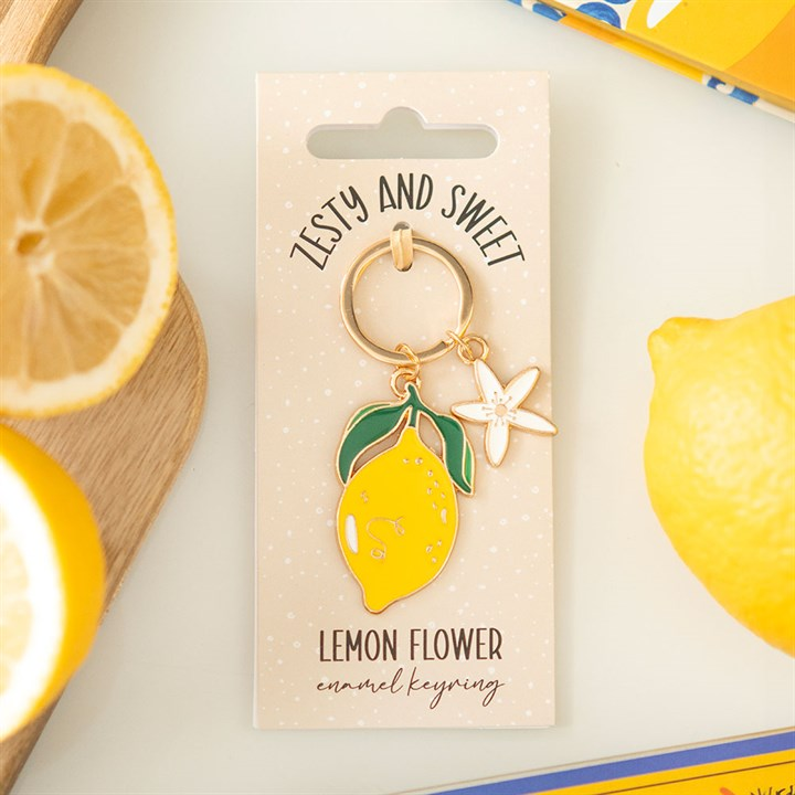 Lemon Flower Keyring, image 1 of 6