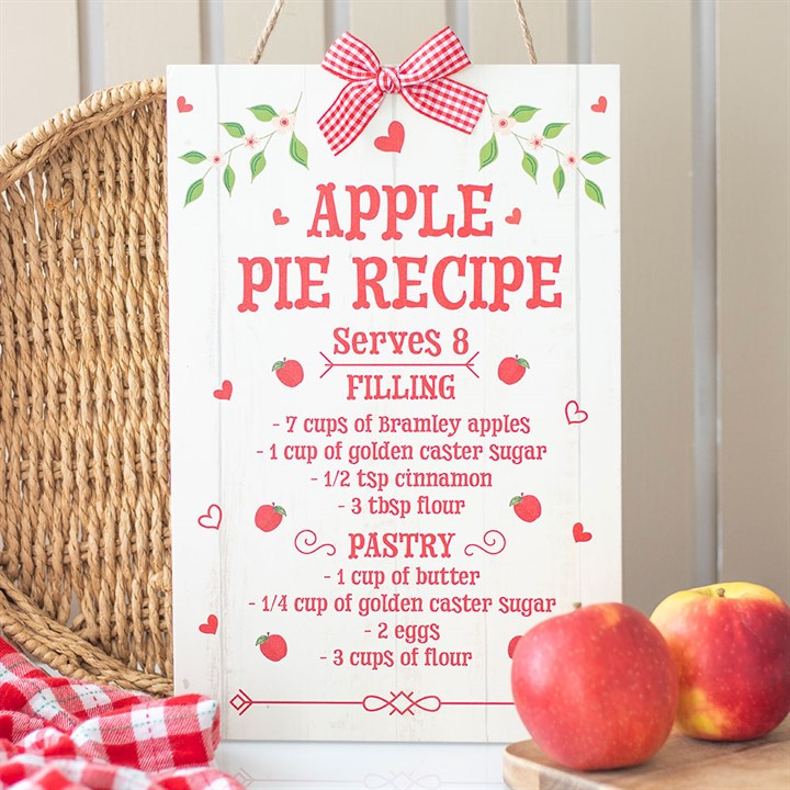 Autumn Skies & Apple Pies Hanging Sign, image 1 of 4