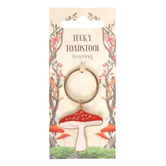 Lucky Toadstool Keyring, image 1 of 5