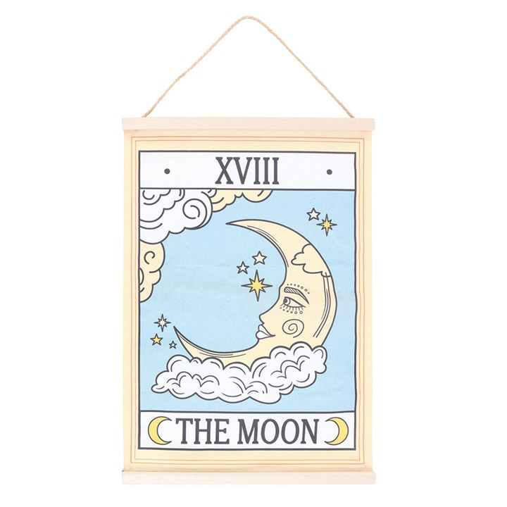 The Moon Vintage Tarot Wall Hanging, image 2 of 4