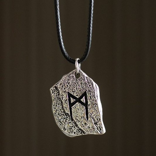 Rune of Transformation Viking Cord Necklace, image 1 of 5
