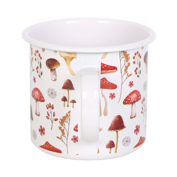 All Over Mushroom Print Enamel Mug, image 3 of 5