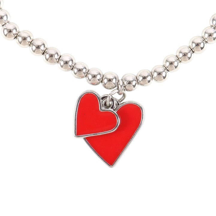 All You Need Is Love Beaded Heart Charm Bracelet, image 4 of 5