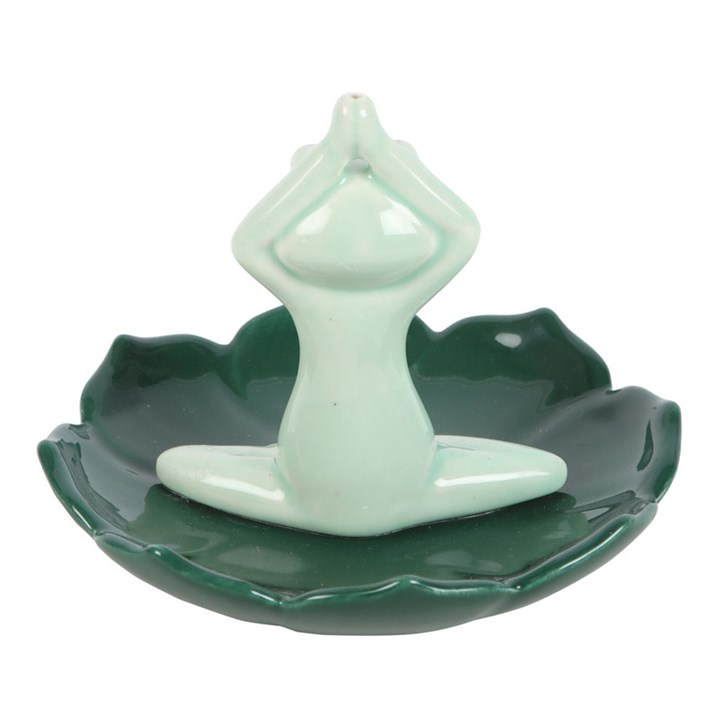 Yoga Frog Incense Stick Holder, image 4 of 5