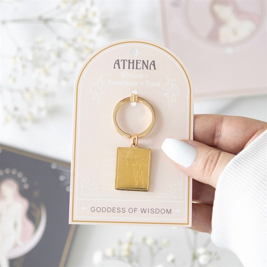 Athena Goddess Talisman Keyring, image 1 of 5