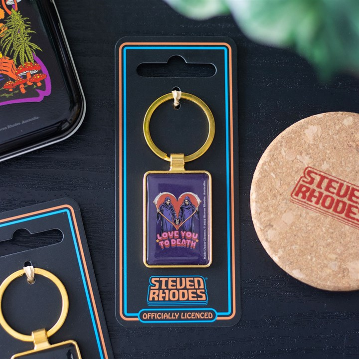Love You To Death Keyring by Steven Rhodes, image 1 of 6