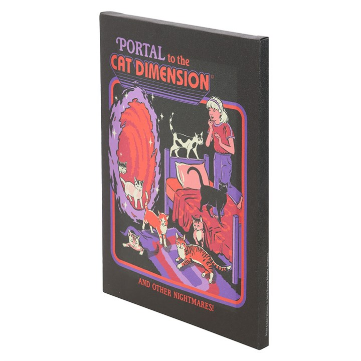 19x25cm The Cat Dimension Canvas Plaque by Steven Rhodes, image 3 of 4