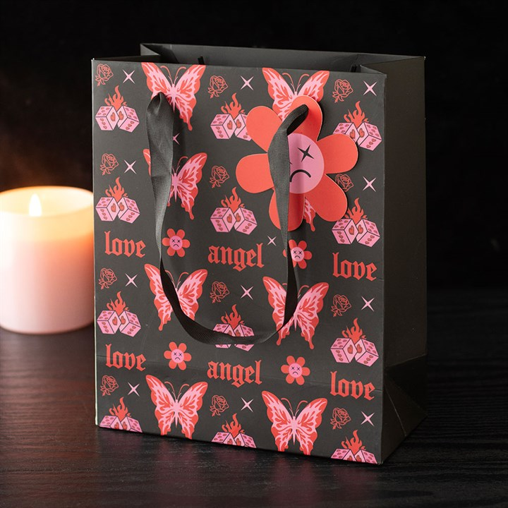 23cm Medium Flaming Butterfly Gift Bag, image 1 of 5
