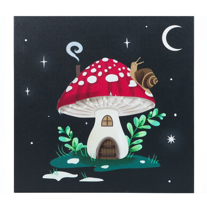 Gnome Sweet Gnome Light Up Canvas Plaque, image 2 of 4