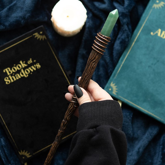 Thin Abundance Green Aventurine Crystal Wand, image 1 of 4
