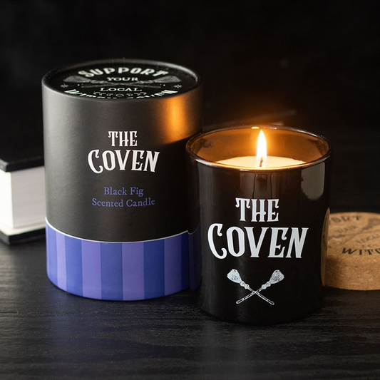 The Coven Black Fig Scented Glass Candle, image 1 of 5