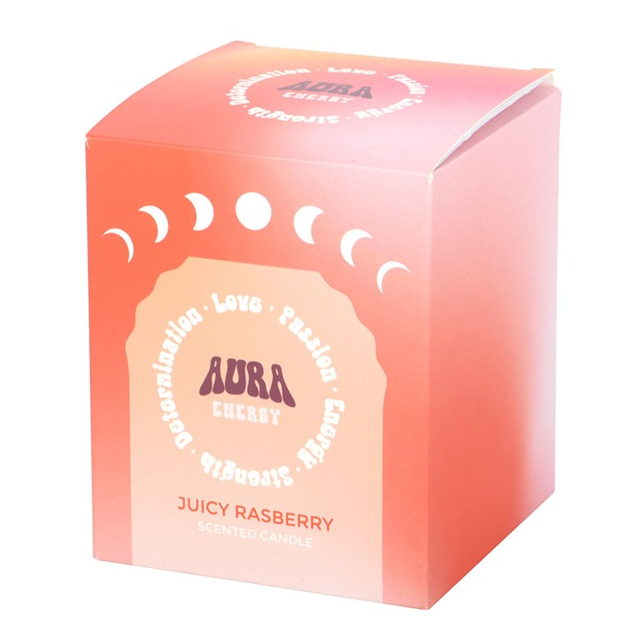 Aura Energy Juicy Raspberry Iridescent Candle, image 5 of 6