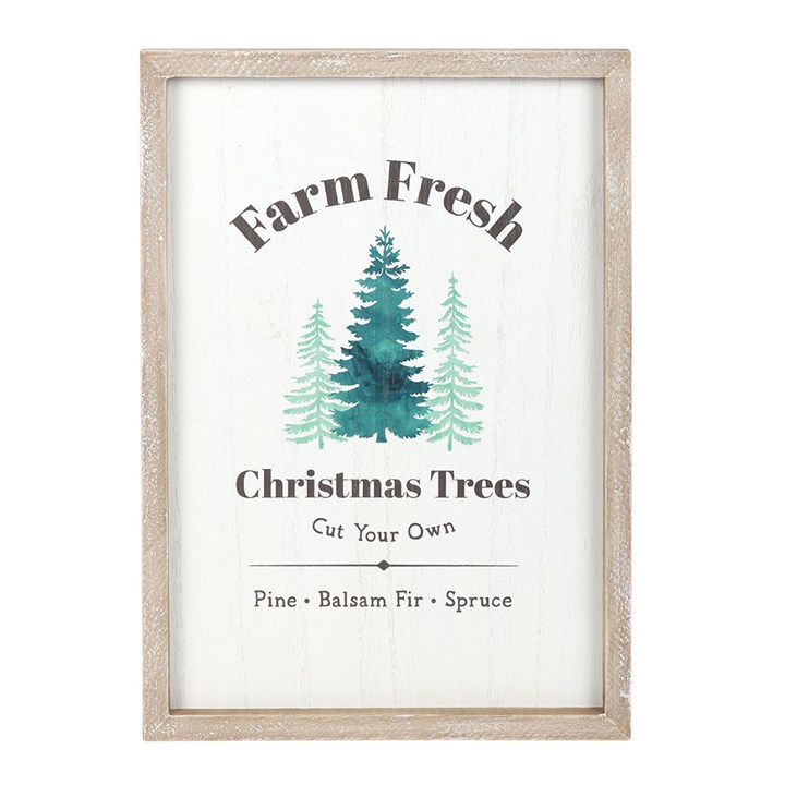 Farm Fresh Christmas Trees Framed Wall Art Print, image 2 of 4