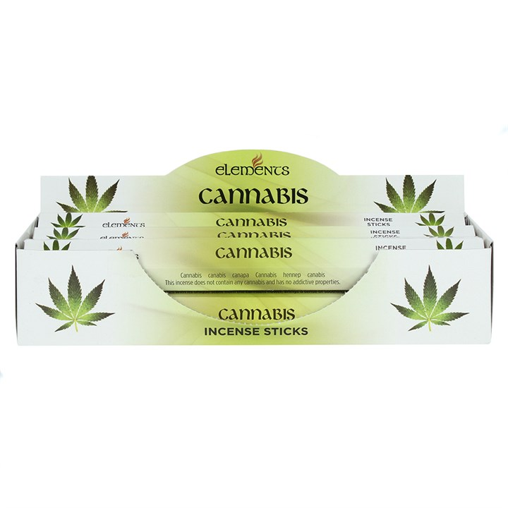 Set of 6 Packets of Elements Cannabis Incense Sticks, image 1 of 2