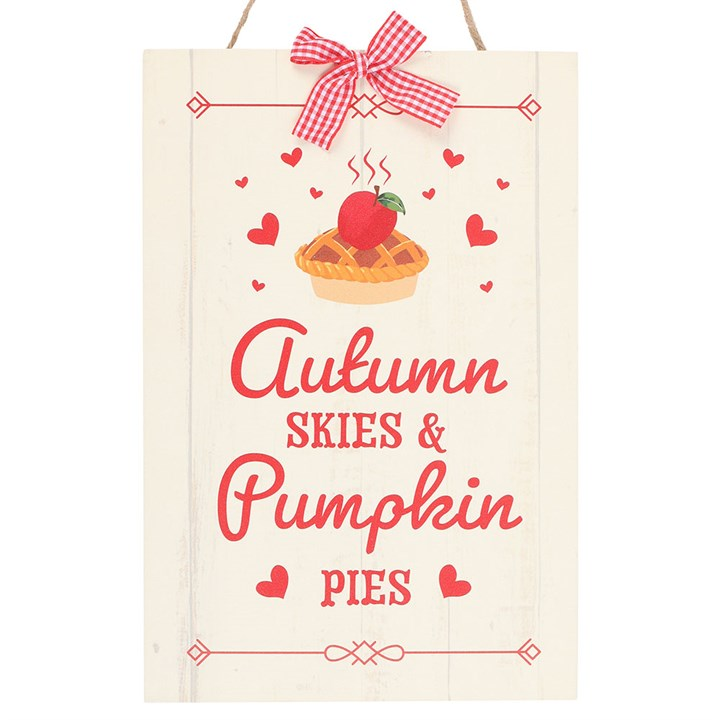 Autumn Skies & Pumpkin Pies Hanging Sign, image 3 of 4