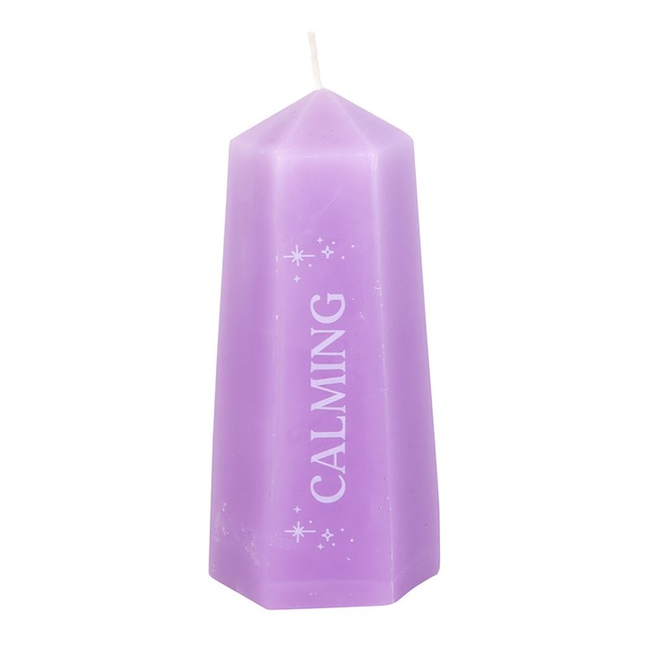Calming Crystal Candle with Rough Amethyst, image 3 of 5