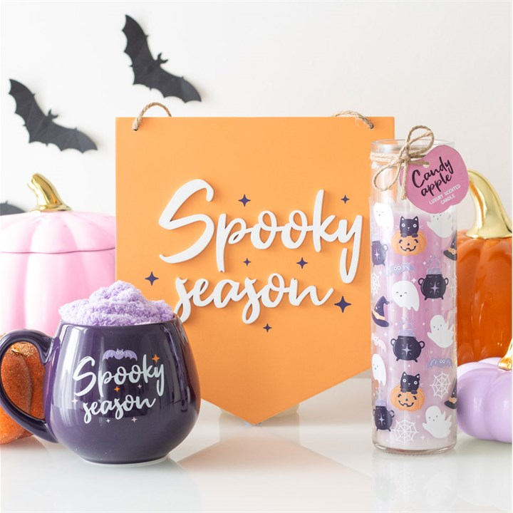Orange Spooky Season Hanging Sign, image 5 of 5