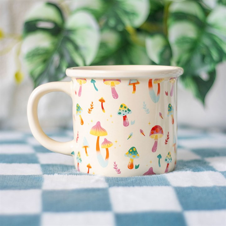 Funky Fungi Mushroom Print Mug, image 1 of 3