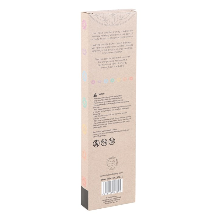 Set of 3 Chakra Balancing Taper Dinner Candles, image 6 of 6