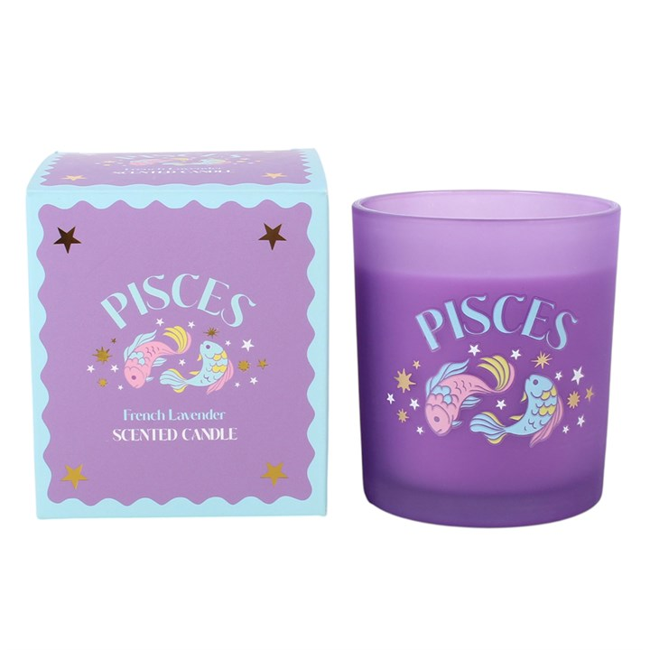 Zodiac Zest Pisces French Lavender Candle, image 3 of 5
