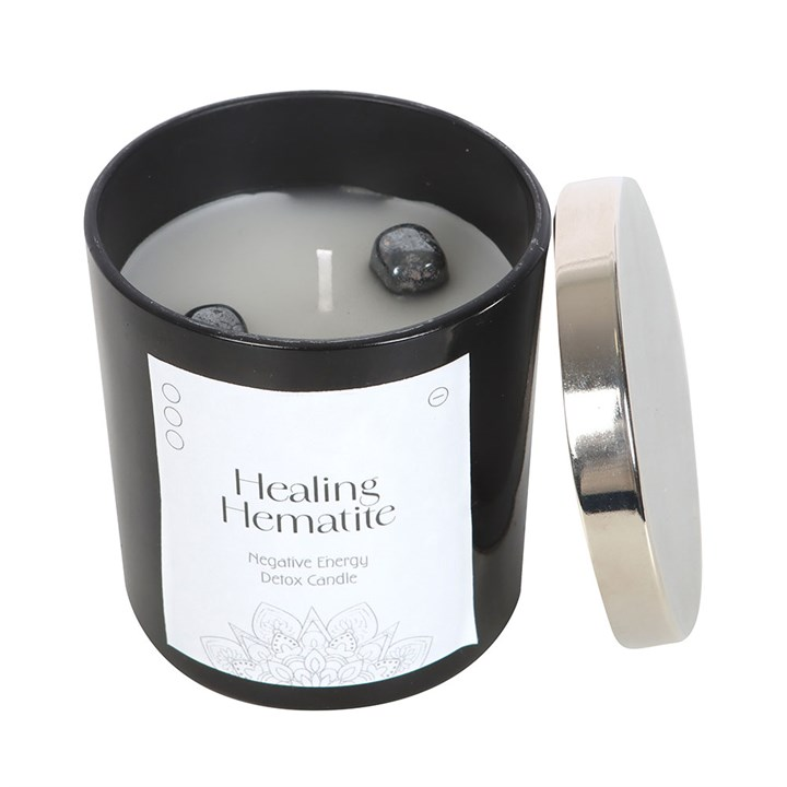 Hematite Gemstone Candle, image 3 of 4