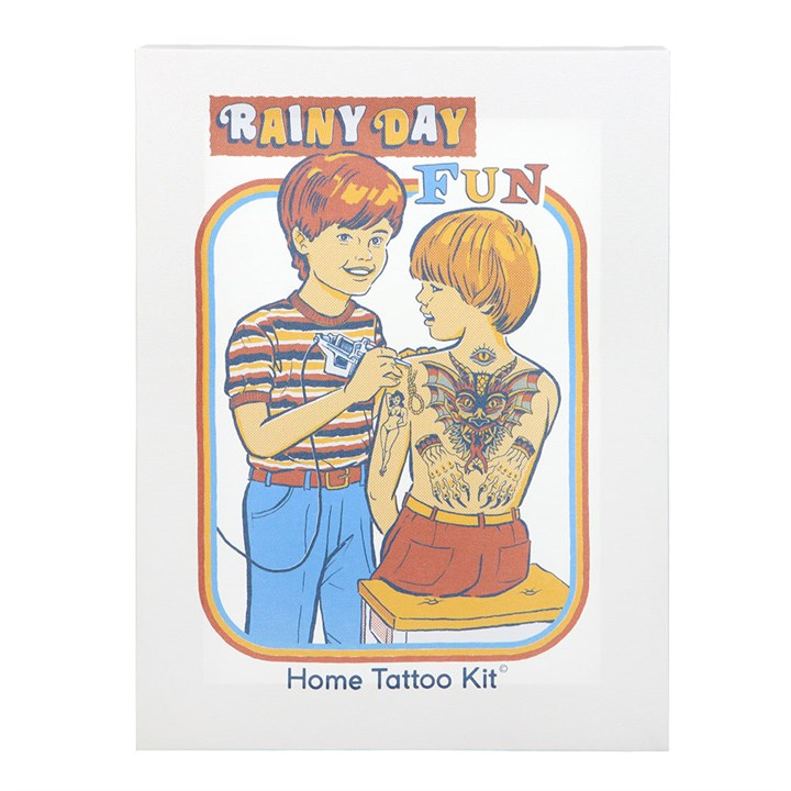 19x25cm Rainy Day Fun Canvas Plaque by Steven Rhodes, image 2 of 4