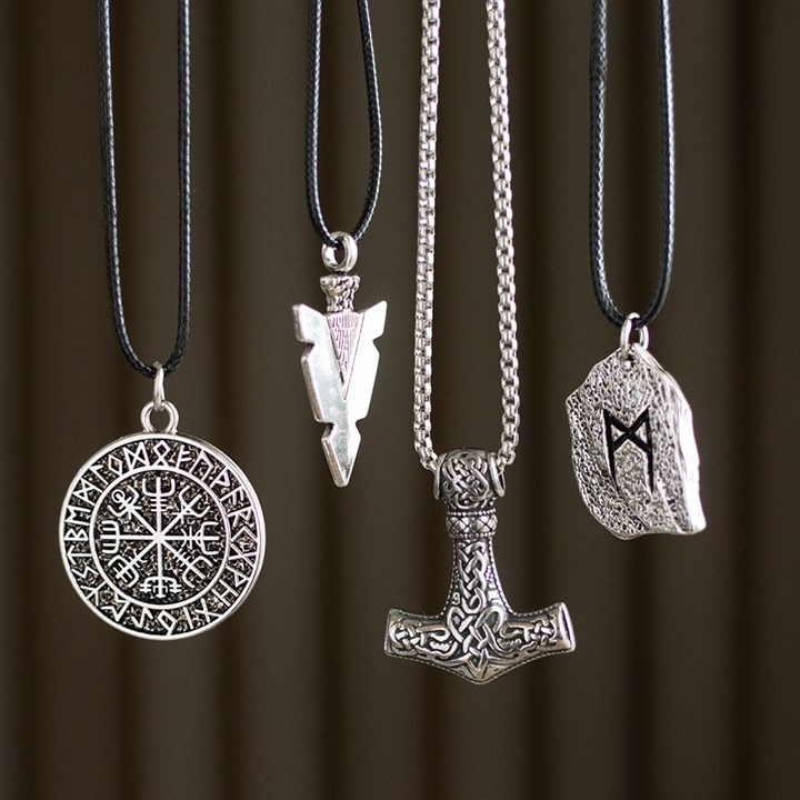 Rune of Transformation Viking Cord Necklace, image 5 of 5