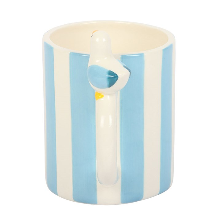 Striped Mug with Seagull, image 4 of 6