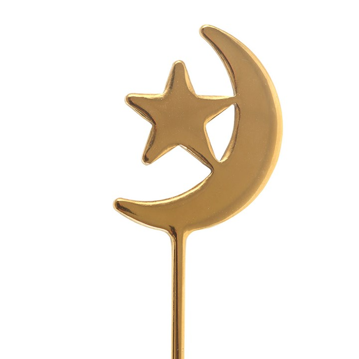 Set of 4 Star and Moon Teaspoons, image 3 of 4