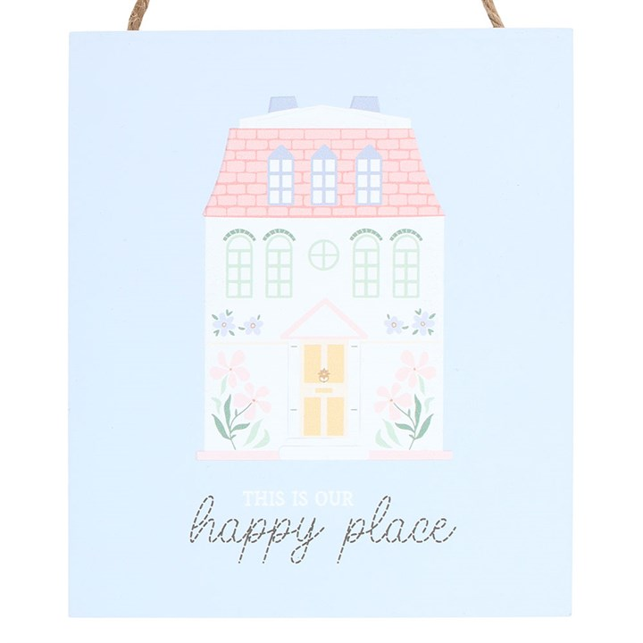 This Is Our Happy Place Pastel House Hanging Sign, image 3 of 4