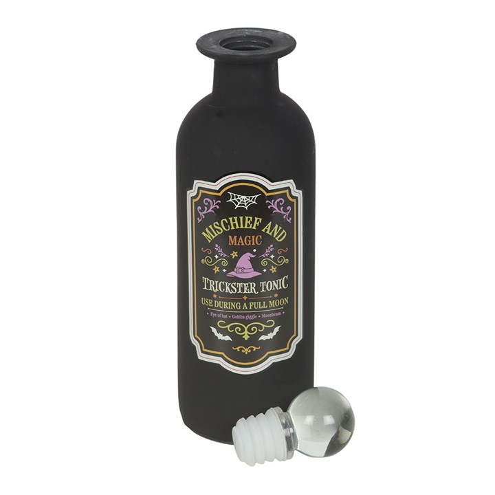 Mischief and Magic Decorative Glass Potion Bottle, image 3 of 4