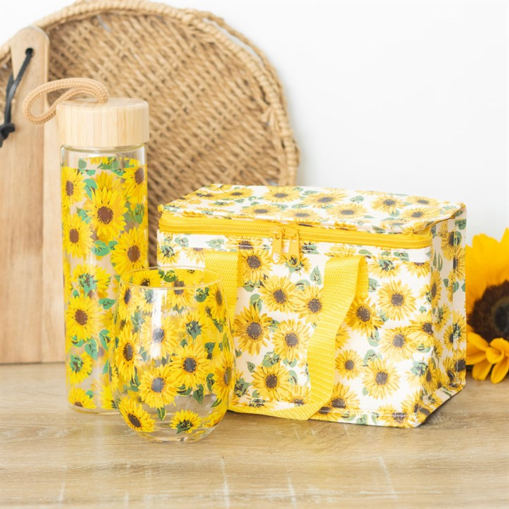 Sunflower Print Lunch Bag, image 5 of 5