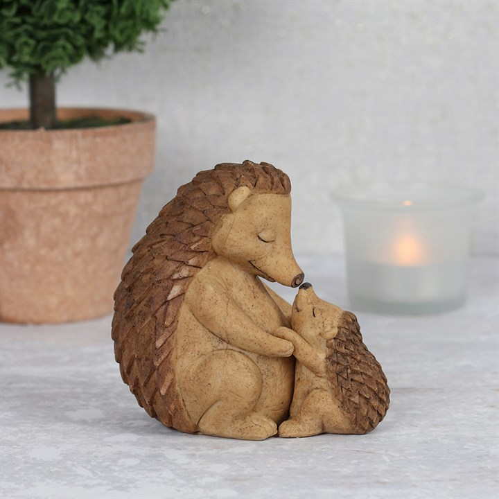 Happy Hoglet Mother and Baby Hedgehog Ornament, image 1 of 4