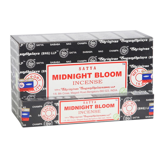 Set of 12 Midnight Bloom Incense Sticks by Satya (12/50), image 1 of 3