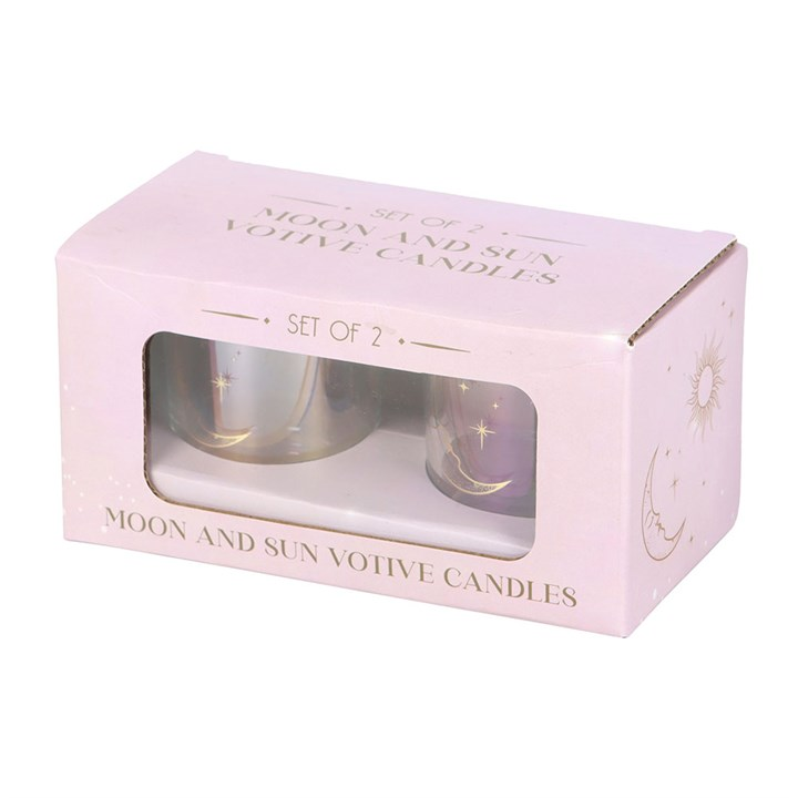 Iridescent Sun and Moon Votive Candle Holders, image 4 of 5