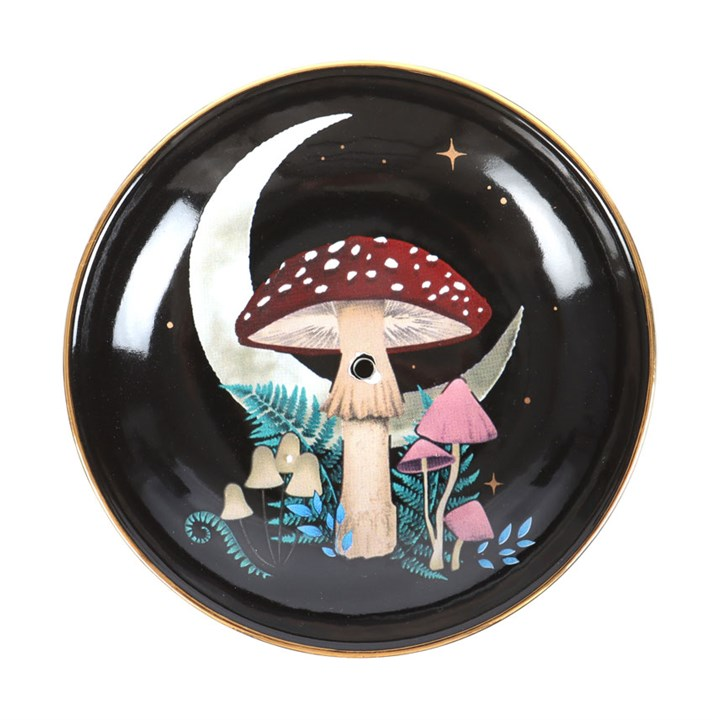 Forest Mushroom Ceramic Incense Plate, image 3 of 4