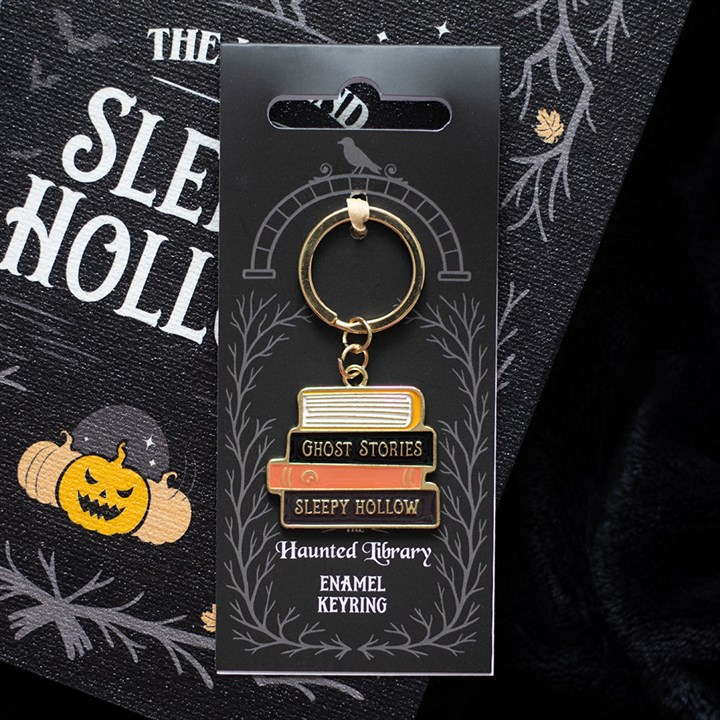 The Haunted Library Book Stack Keyring, image 1 of 5