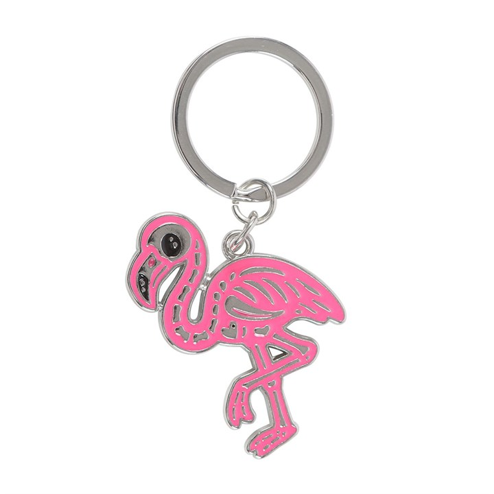 Flamin-goth Flamingo Keyring, image 4 of 6