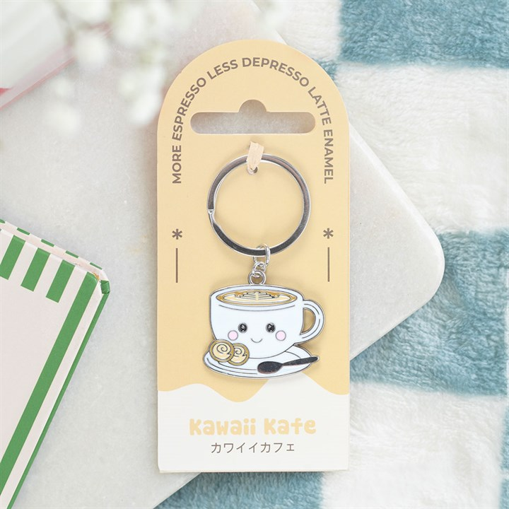 Kawaii Latte Keyring, image 2 of 6